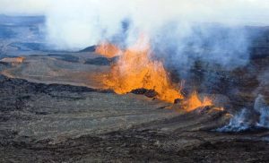 Moana Loa volcano in Hawaii, 2022